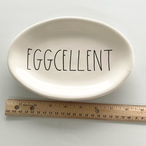 Rae Dunn Eggcellent Trinket Tray or Small Treat Plate - Easter - Picture 9 of 9